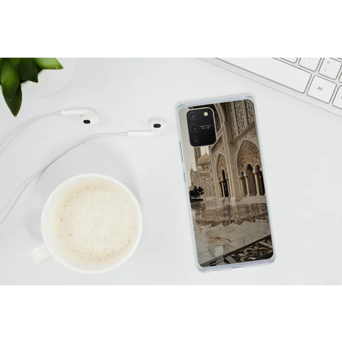 Gouden details - Marmer - Islamitisch Telefoonhoesje Samsung Galaxy S10 Lite klein -oordopS10Lite