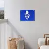 Tulp - Minimalistisch - Bladeren - Wit tuinposter los doek klein -sfeer8