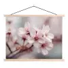 Bloesems - Meeldraden - Geel - Wazig textielposter latten blank klein -3d
