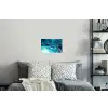 Marmerlook - Blauw - Goud - Luxe - Glitter - Marmer Muursticker klein -slaapkamer
