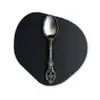 Lepel - Zilver - Metaal Wandcirkel Organisch Aluminium middel -3d