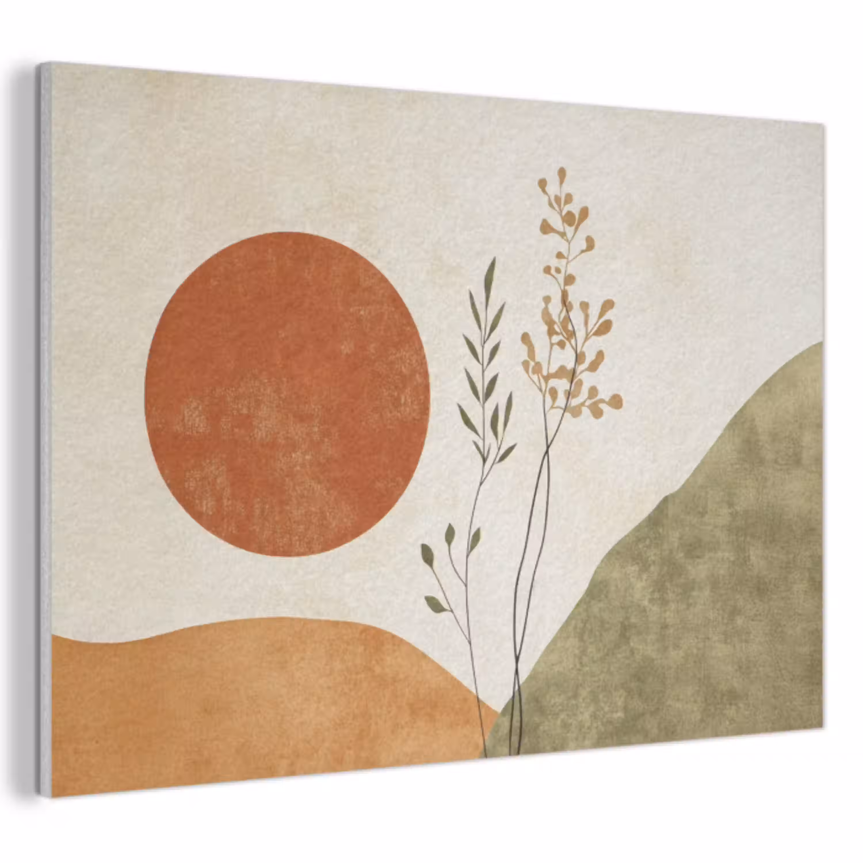 Zon - Abstract - Takken - Oranje PET vilt klein -3d