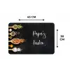 Quotes - Spreuken - Keuken - Papa's keuken - Papa Placemat vinyl groot -specs