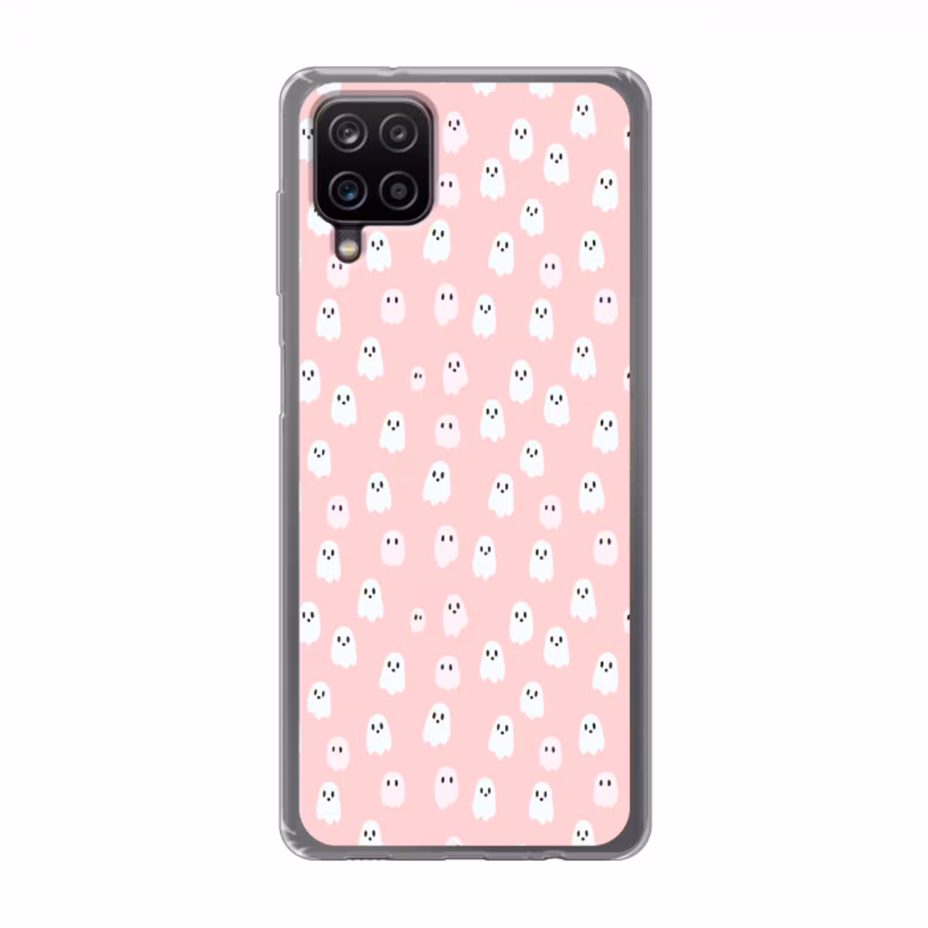 Spookjes - Patroon - Roze Telefoonhoesje Samsung Galaxy A12 klein 372 -3d