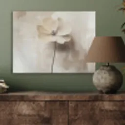 Bloem - Beige - Verf - Schaduw PET vilt klein -sfeer2