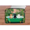 Badkamer - Kattenparade - Kleurrijk laptophoes neopreen klein -tafel