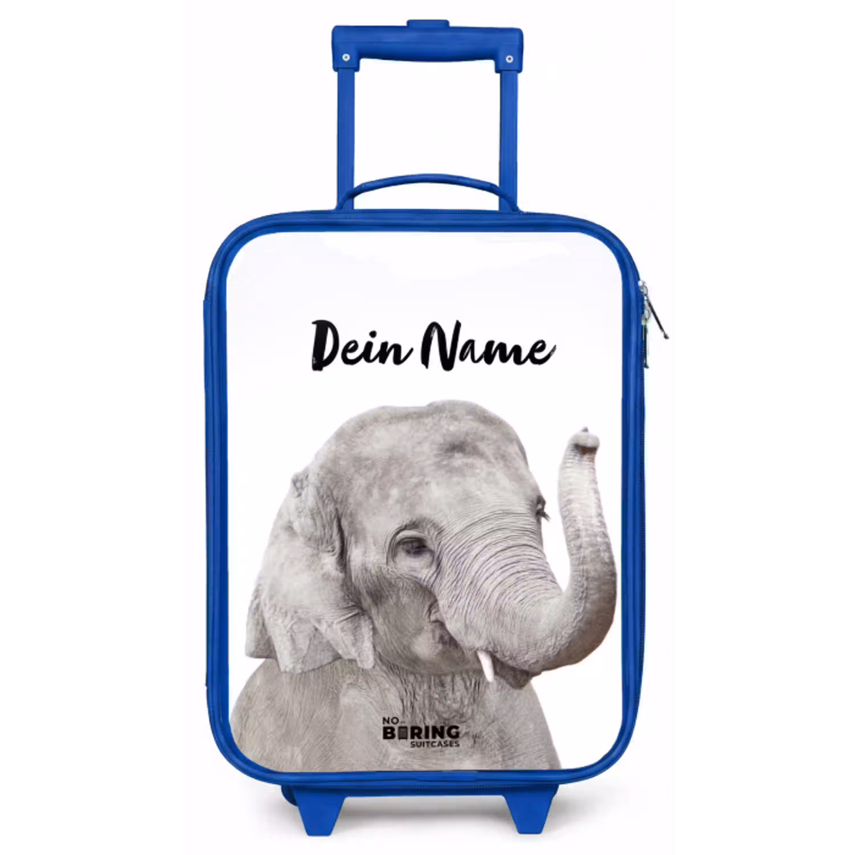 Oscar Olifant Kinderkoffer - Blauw klein -zz3dotto