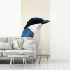 Illustratie - Blauw - Vogel fotobehang vinyl groot -woonkamer