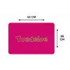 Toedeloe - Groen - Roze Placemat vinyl groot -specs