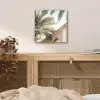 Gebouw - Palmbomen - Beige - Zon aluminium wit klein -sfeer3
