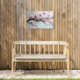 Bloesem - Kunstzinnig - Roze - Sakura Tuinposter op houten frame 2 cm dik klein -sfeer4