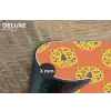 Luipaard - Gezichten - Stippen - Oranje Placemat vinyl groot 368 -closeup