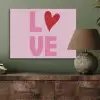 Love - Roze - Hart - Valentijn PET vilt klein -sfeer2