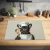 Bril - Hond - Kok Inductie beschermer vinyl 3mm klein -sfeer5