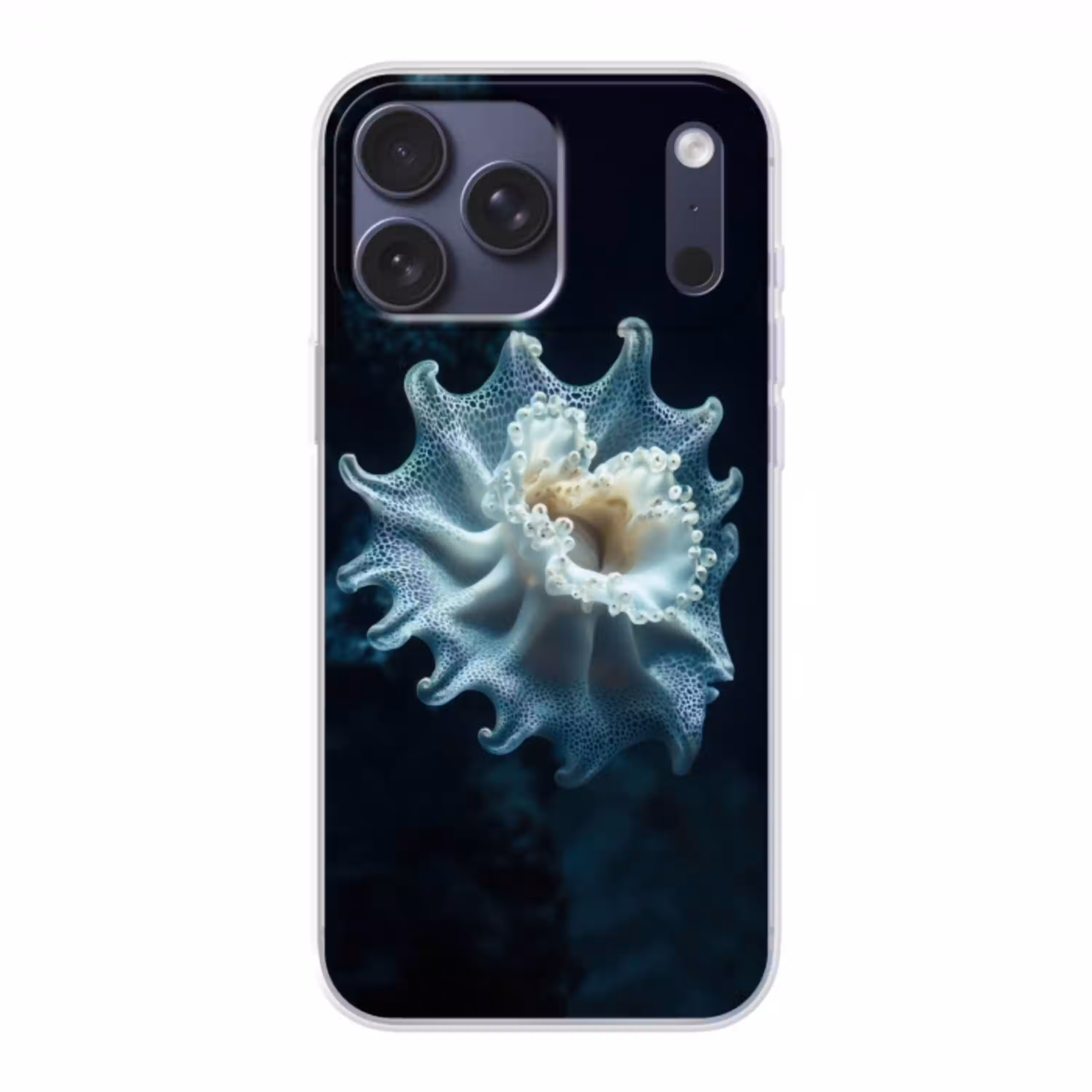 Zeewezen - Wit - Golven - Water Telefoonhoesje iPhone 17 Pro Max klein -3d