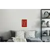 Love - Rood - Minimalistisch Muursticker klein -slaapkamer