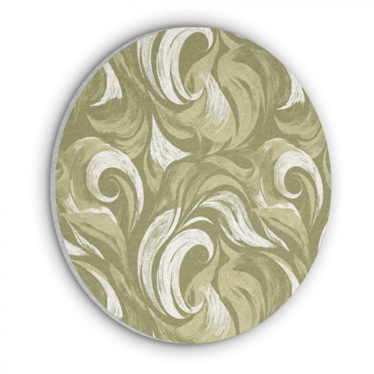 Abstract - Textuur - Groen Akoestische PET Vilt - Rond klein 838 -3d