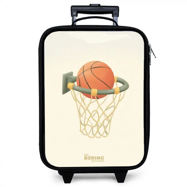 Kinderkoffer - Basketbal in neutrale kleuren