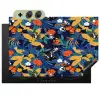 Zomer - Vlinder - Marineblauw - Blauw Inductie beschemer met haakjes klein 777 -3d