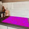 Zebra - Neon - Roze - Paars Inductie beschermer vinyl 3mm klein 276 -sfeer3