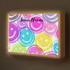 Smileys - Kleurrijk - Neon Light Box met batterij (Wandlamp kind) middel -z3d_website