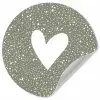 Hart - Design - Liefde Wandcirkel behangsticker klein -3d