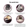 Vormen - Zalmroze - Patroon Inductie beschermer vinyl 3mm klein 276 -zzzzzzz-cc-werking