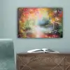 Landschap - Olieverf - Kleurrijk - Natuur canvas 2cm klein -sfeer4