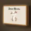 Hond - Gevlekt - Bruin Light Box met batterij (Wandlamp kind) middel -z3d_website