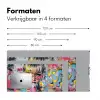 Expressief - Milkshake - Vrouw - Felle kleuren Muismat XXL klein -sfeer5