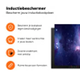 Ruimte - Sterren - Kleurrijk Inductie beschermer vinyl 3mm klein -zzzzzzz-td-ups