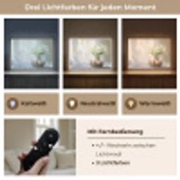 Vaas - Eieren - Bloemen Light Box met batterij (Wandlamp) middel -USP_lichtkleurDE