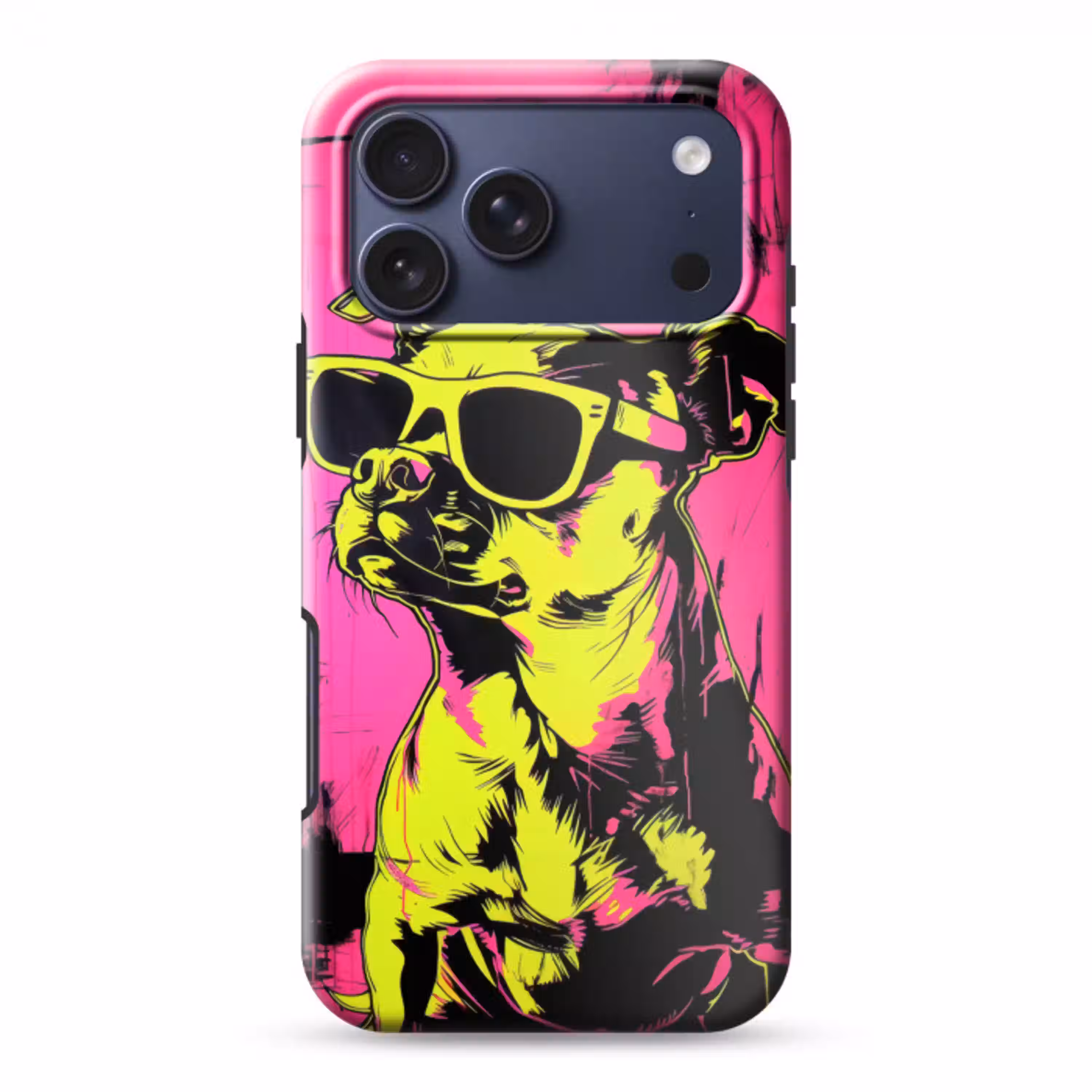 Hond - Zonnebril - Roze - Art Toughcase MagSafe Apple iPhone 17 Pro Max klein -3d
