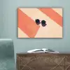 Zonnebril - Schaduw - Oranje - Minimalistisch canvas 2cm klein -sfeer4
