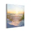 Strand - Zon - Duin - Gras - Zand - Horizon aluminium wit klein -3d