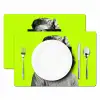 Vrouw - Sterrenhemel - Groen Placemat vinyl groot -zzsfeer2_Kitchenyeah-website