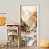 Abstract - Kunst - Verf - Beige - Modern deurposter klein -sfeer4