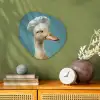 Eend - Koksmuts - Cute - Vogel Wandcirkel Organisch Forex 3mm klein -sfeer2