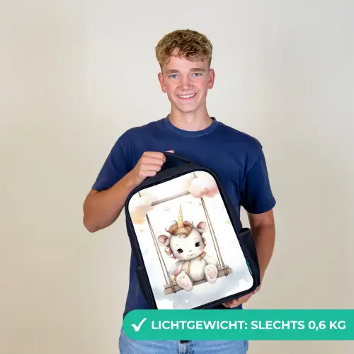Eenhoorn - Dier - Kinderen - Unicorn Rugzak - Zwart middel -sfeer7_NL