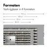 Klassiek - Patroon - Zwart Muismat XXL klein 681 -sfeer5
