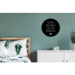 Spreuken - Quotes - Wat ben je mooi vandaag Wandcirkel aluminium klein -slaapkamer