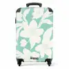 Vintage bloemen - Lichtblauw NBS - Handbagage koffer - Kinderen Unisex middel -productfoto_recht