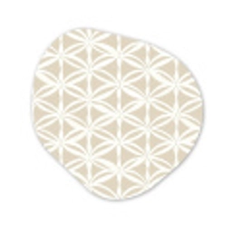 Motief - Modern - Beige Wandcirkel Organisch Aluminium middel 851 -3d