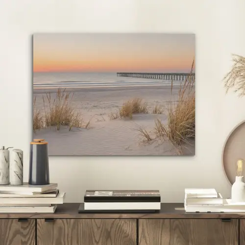 Pier - Zonsondergang - Strand PET vilt klein -sfeer1