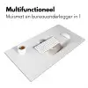 Badeend - Minimalistisch - Wit Muismat XXL klein -sfeer4