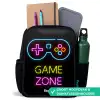 Qoute met neonkleuren Rugzak - Zwart middel -inhoud_NL