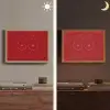 Big titties small heart - Rood - Hart Light Box met batterij (Wandlamp) middel -sfeer3