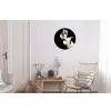 Orchidee - Bloemen - Planten - Botanisch Wandcirkel aluminium klein -woonkamer