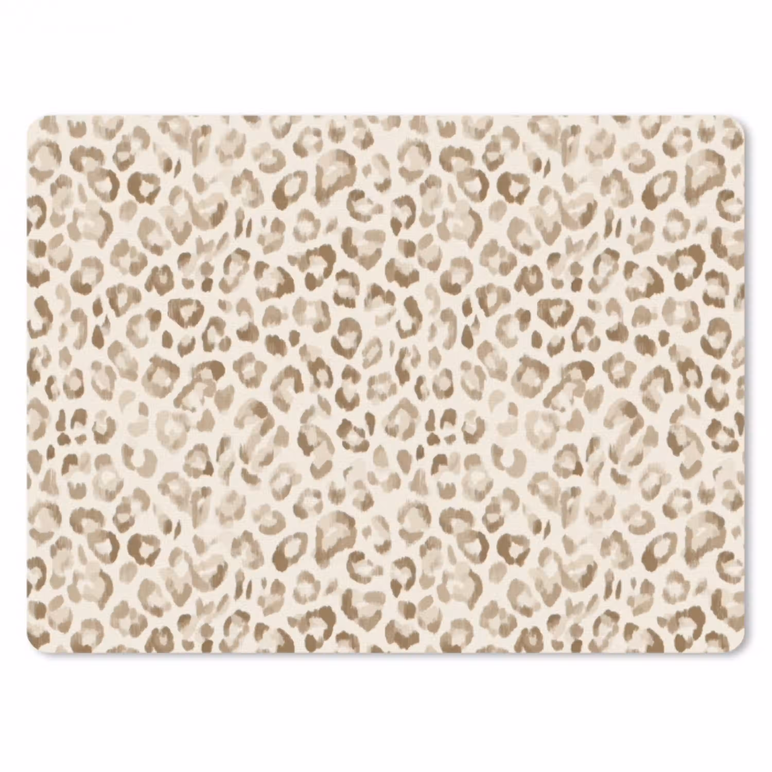 Luipaard - Klassiek - Beige muismat rubber klein 262 -3d