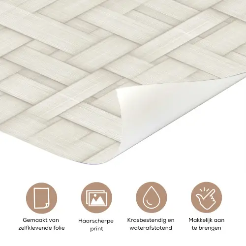 Vlechtwerk - Banen - Beige deurposter klein 289 -closeup_NL
